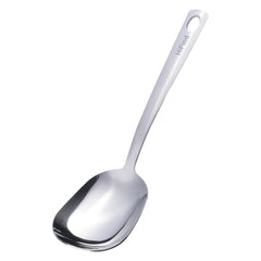 9.45-inch Square Head Spoon, 304 Stainless Steel Thick and Heavy Duty, Korean Style Square Soup, Sugar, Table, and Dinner Spoon, 1 Piece
